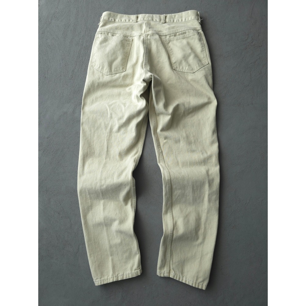 Vintage 1960s Beige Jeans 29x28 Made in USA